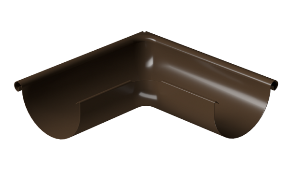 Угол внешний 90° D125 Döcke STAL PREMIUM Каштан, (RAL 8017) купить в Воскресенске