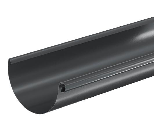 Водосток Aquasistem, система 125x90 - Водосточный желоб 3.00м RAL 7024 Тёмно-серый купить в Воскресенске