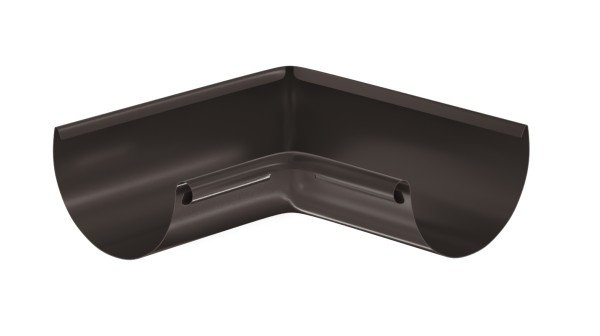 Водосток Aquasistem, система 125x90 - Угол желоба, внутренний 90° RR 32 Тёмно-Коричневый купить в Воскресенске