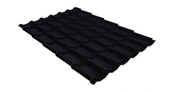 Металлочерепица классик GL 0,5 Velur20 RAL 9005 черный купить в Воскресенске