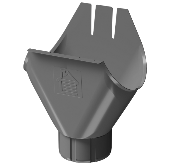 Воронка желоба D125 Döcke STAL PREMIUM Графит, (RAL 7024) купить в Воскресенске