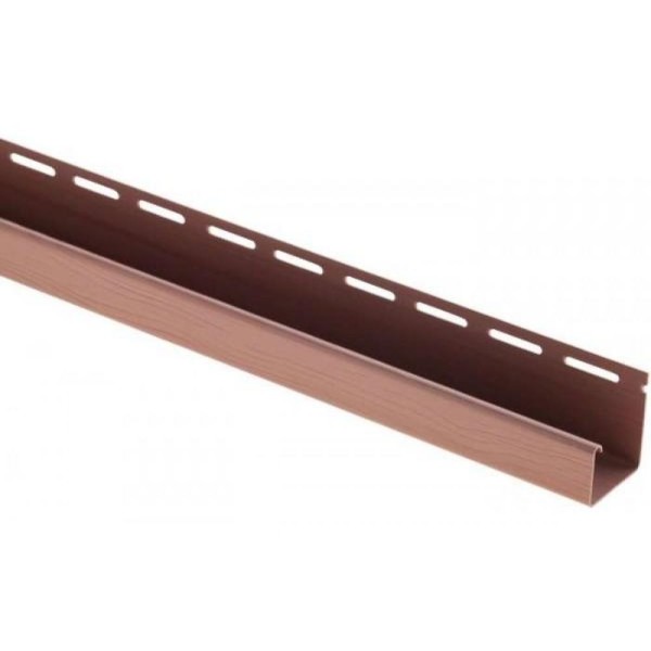 J-профиль Люкс Крашенный, T-15, ВН, Красно-коричневый купить в Воскресенске