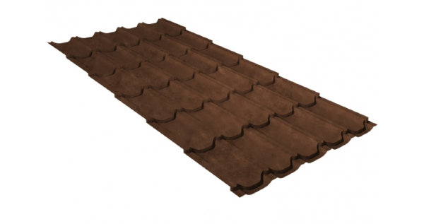 Металлочерепица квинта плюс 0,45 Safari Twincolor Brown купить в Воскресенске