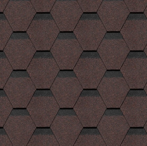 Гибкая черепица Docke, коллекция Шеффилд – Корица купить в Воскресенске