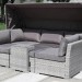 Диван-Трансформер AFINA плетеный из иск. ротанга AFM-320G Grey купить в Воскресенске