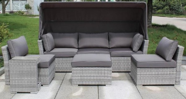 Диван-Трансформер AFINA плетеный из иск. ротанга AFM-320G Grey купить в Воскресенске