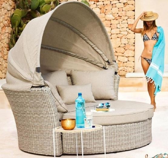 Диван-Трансформер AFINA плетеный из иск. ротанга AFM-325 Beige купить в Воскресенске