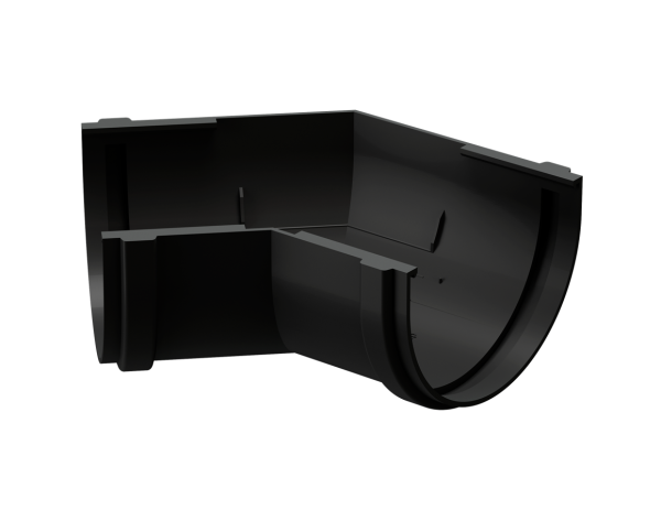 Угол желоба универсал 135˚ Docke Premium ПВХ - Карбон купить в Воскресенске