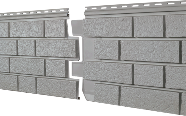 Фасадная панель Ю-пласт Стоун Хаус S-Lock Клинкер Нордик дым купить в Воскресенске