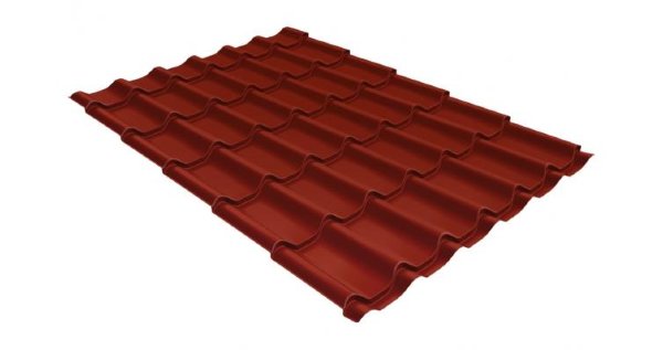 Металлочерепица классик 0,5 Satin RAL 3009 оксидно-красный купить в Воскресенске