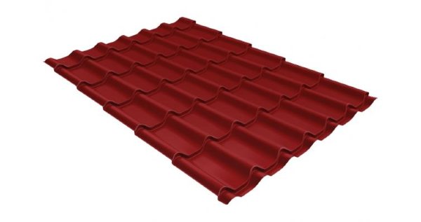 Металлочерепица классик 0,5 Satin RAL 3011 коричнево-красный купить в Воскресенске