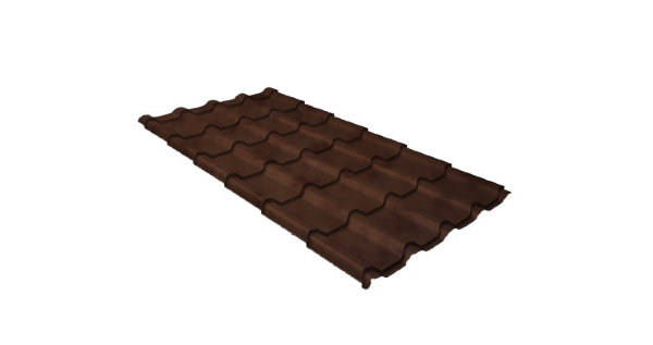 Металлочерепица камея 0,45 Safari Twincolor Brown купить в Воскресенске