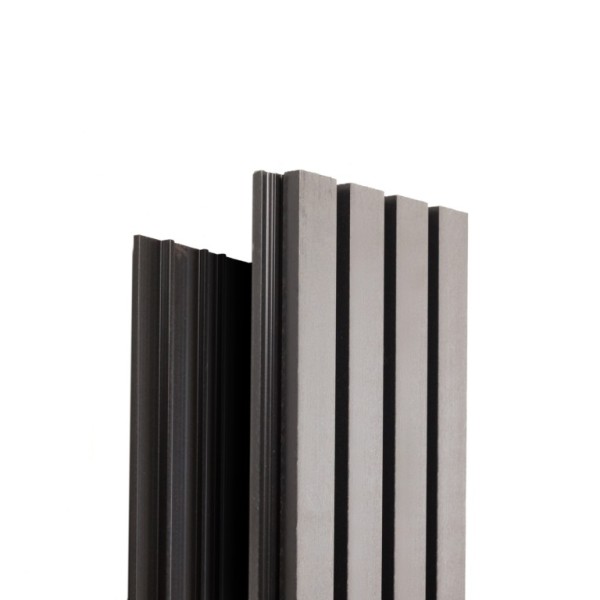 Фасадная доска Ecodecking Техно реечная 200х26х3000 Серый купить в Воскресенске