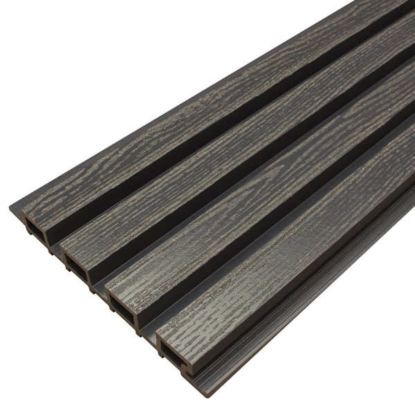 Фасадная доска из ДПК Faynag Wood Рейка Мокрый Асфальт купить в Воскресенске