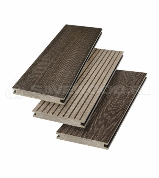 Террасная доска SW Fraxinus (R) полнотелая «SaveWood» Темно-коричневый купить в Воскресенске