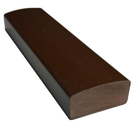 Лавочный брус Ecodecking Некст полнотелый глянцевый 70х35 шоколад купить в Воскресенске