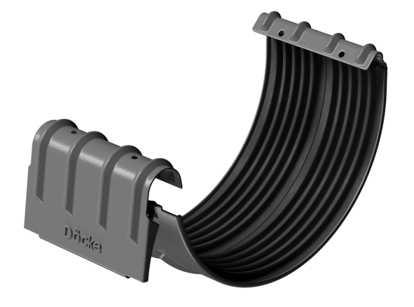 Соединитель желобов D125 Döcke STAL PREMIUM Графит, (RAL 7024) купить в Воскресенске