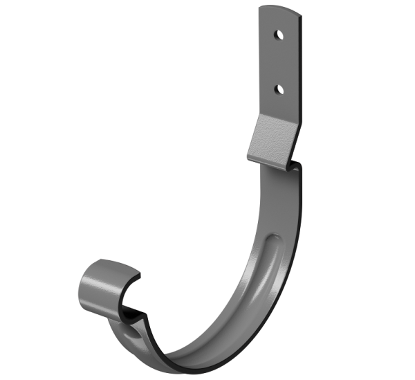 Карнизный крюк короткий (гнутый) D125 Döcke STAL PREMIUM Графит, (RAL 7024) купить в Воскресенске