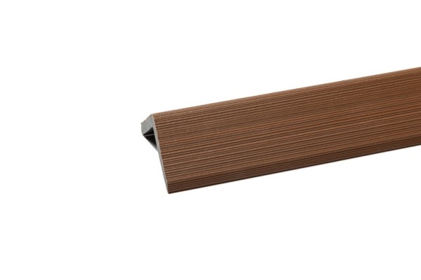 Уголок торцевой Ecodecking Скай коэкструзия 45х45х3000 Тик купить в Воскресенске